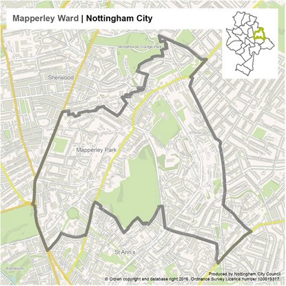 Mapperley Ward Map